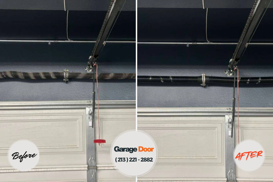 Before and after: garage door repair New City, NY